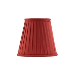 Textilskärm mörkröd 13cm