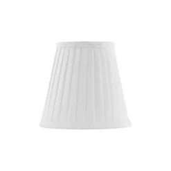 Textilskärm naturvit 13cm