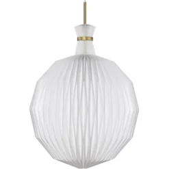The Lantern pendel XL, vit/mässing 55cm