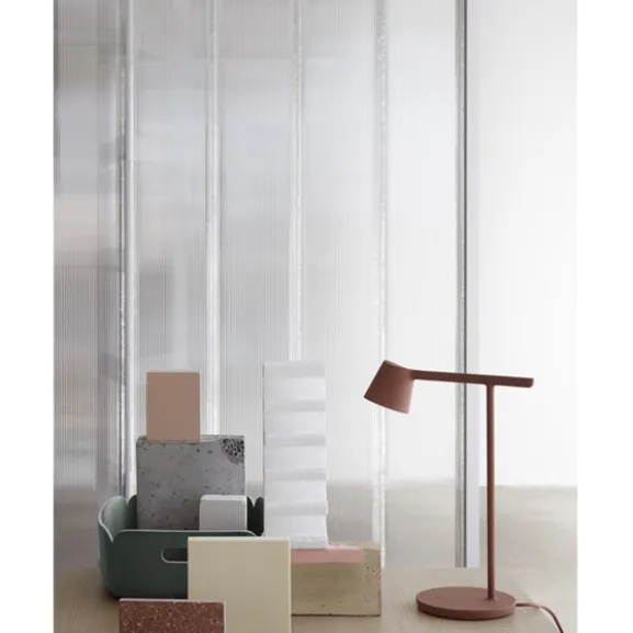 Tip bordslampa, koppar/brun