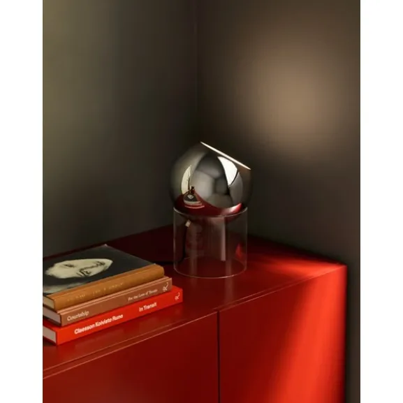 Topan Bordslampa VP13 Clear acrylic base Chrome-plated