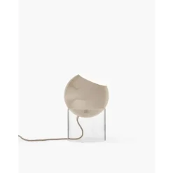 Topan Bordslampa VP13 Clear acrylic base Grey Beige
