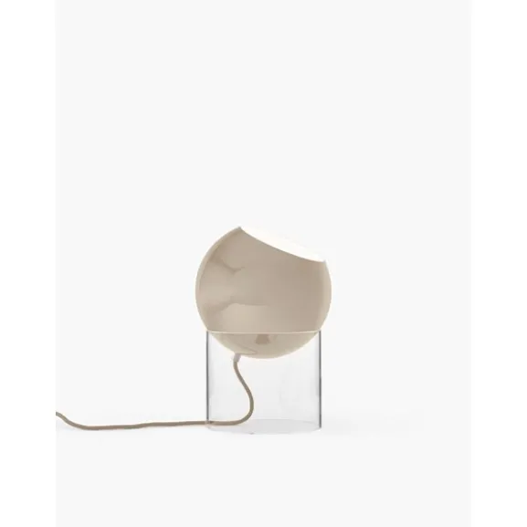 Topan Bordslampa VP13 Clear acrylic base Grey Beige