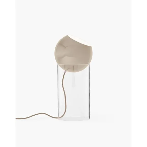 Topan Golvlampa VP14 Clear acrylic base Grey Beige
