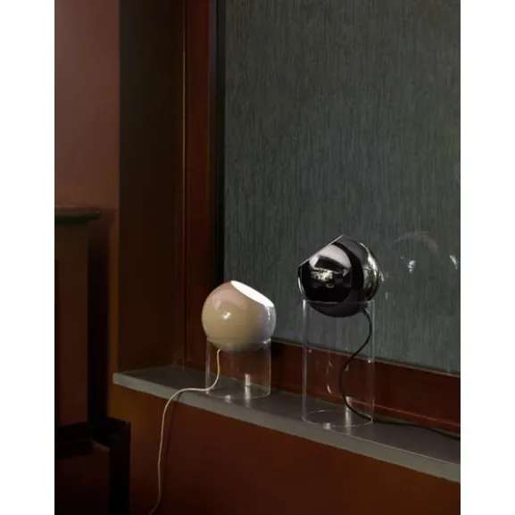 Topan Golvlampa VP14 Clear acrylic base Chrome-plated