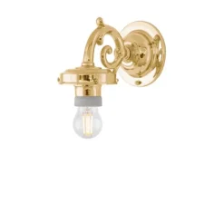 Topelius Vägglampa IP24, mässing