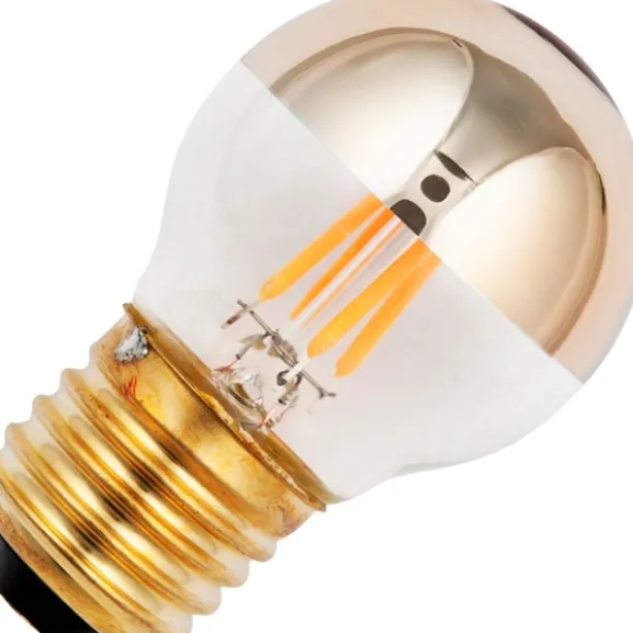 TPF-klotlampa LED E27 4W(23W) dimbar, guld