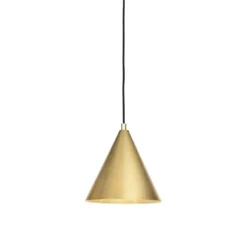 Tratten Taklampa Stor Rå mässing