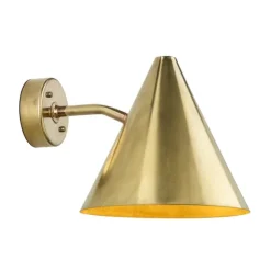 Tratten vägglampa, råmässing