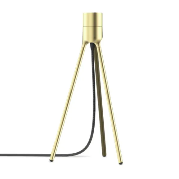 Tripod table brushed brass H 36 cm