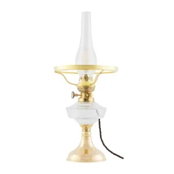 Trossö Bordslampa m. skärmring, Polerad mässing