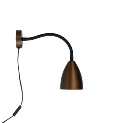 Trotsig vägglampa, oxid 35cm