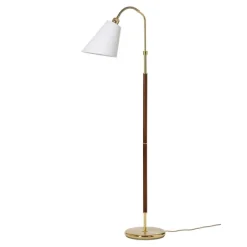 Tullgarn golvlampa, mässing/valnöt 145cm
