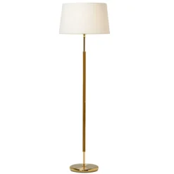 Tullgarn golvlampa, mässing/ek 130cm