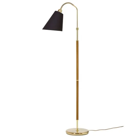 Tullgarn golvlampa, mässing/ek 145cm