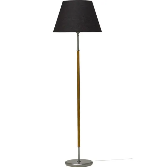 Tullgarn golvlampa, råjärn/ek 130cm