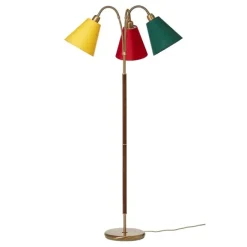 Tullgarn golvlampa trearmad, oxid/valnöt 145cm