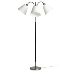 Tullgarn golvlampa trearmad, råjärn/svart 145cm