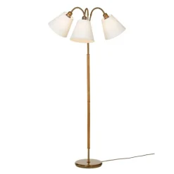 Tullgarn golvlampa trearmad, oxid/ek 145cm