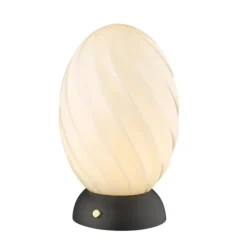Twist Oval Bordlampa Opal 1 X G9 Svart fod