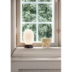 Twist Oval Bordlampa Opal 1 X G9 Svart fod