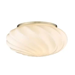 Twist vägg/tak Ø25 opal/antik messing - G9