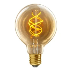 UNI-FLEX glob 100mm gold E27 5W 2000K dimbar