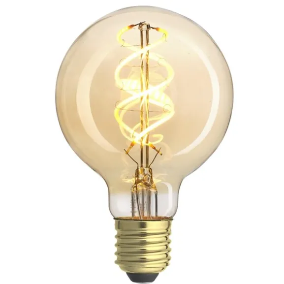 UNI-FLEX glob 80mm gold E27 5W 2000K dimbar