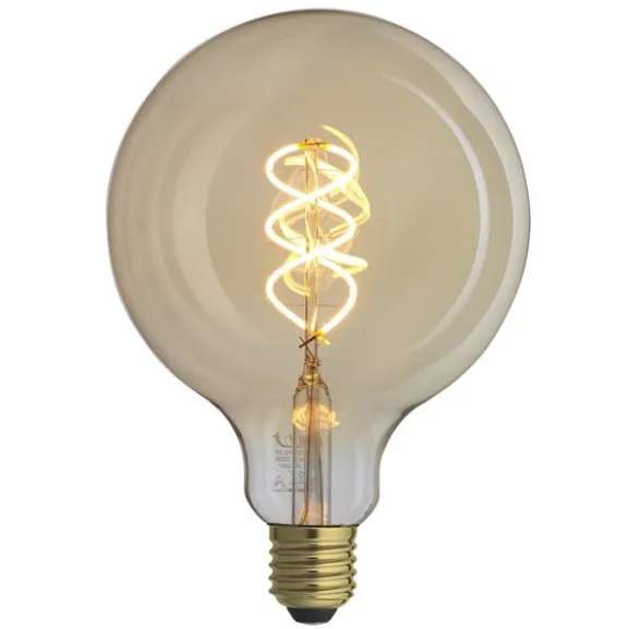 UNI-FLEX glob 125mm gold E27 5W 2000K dimbar