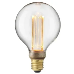 UNI-K glob 100mm klar E27 3,5W 1800K dimbar