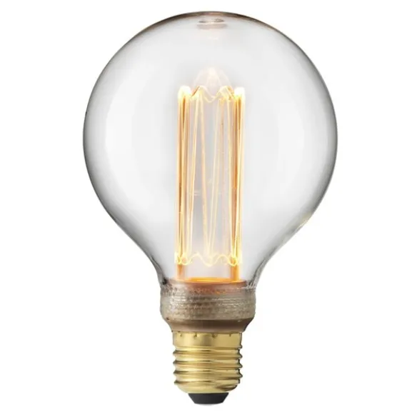 UNI-K glob 100mm klar E27 3,5W 1800K dimbar