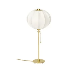 Uno classic bordslampa, slipad mässing 39cm