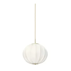 Uno classic taklampa, slipad mässing 42cm