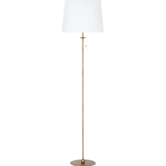 Uno golvlampa, rå mässing 155cm