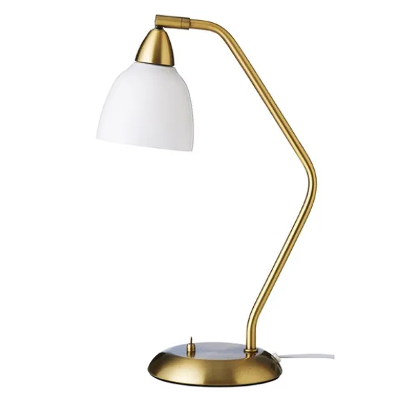 Urban Table Lamp , Brused Brass / Opal
