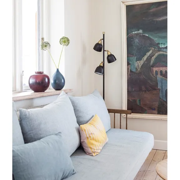 Urban Triple Floor Lamp , Matt Real Black