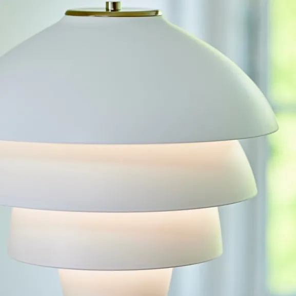 Valencia golvlampa vit/mässing