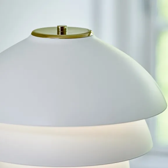 Valencia golvlampa vit/mässing
