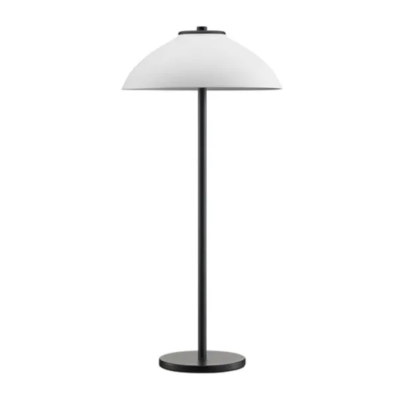 Vali bordslampa hög, svartstruktur/vitstruktur 50cm