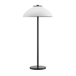 Vali bordslampa hög, svartstruktur/vitstruktur 50cm