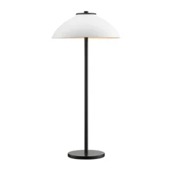 Vali bordslampa hög, svartstruktur/vitstruktur 50cm