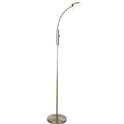 VEGAS Golvlampa LED 7W 1L Antik Messing