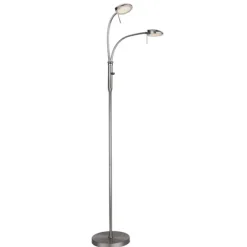 VEGAS Golvlampa LED 7W 2L B-Stål