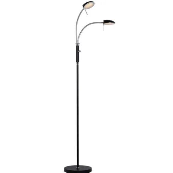 VEGAS Golvlampa LED 7W 2L Svart