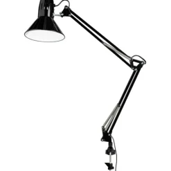 Venla bordslampa m. spännbart bordsfäste svart