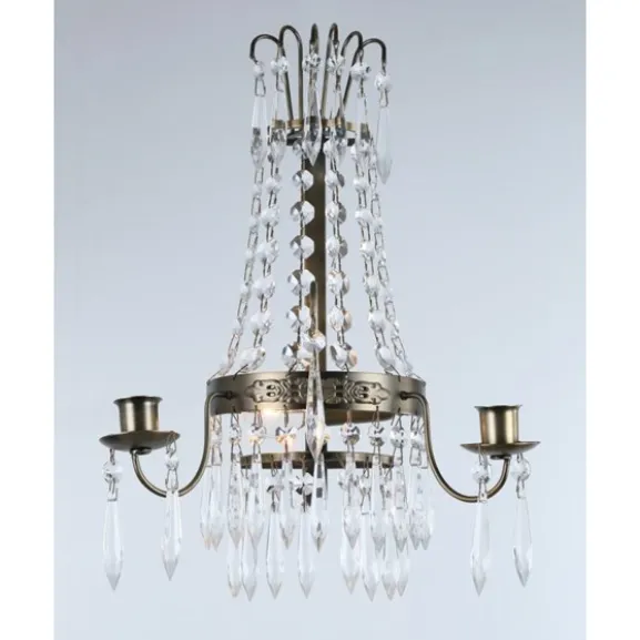 Vägglampa Empire Antikmässing 15cm