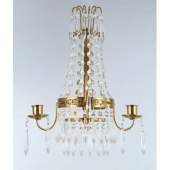 Vägglampa Empire Borstad Mässing 15cm