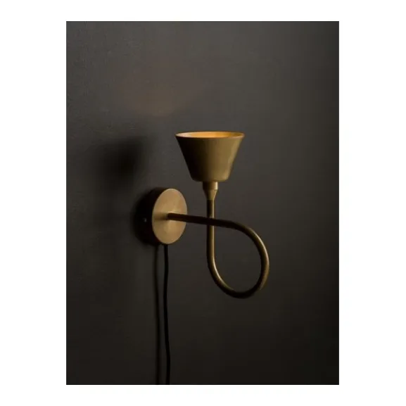 Vägglampa Loop 1-Låg Råmäss Upp