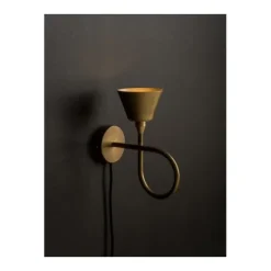 Vägglampa Loop 1-Låg Råmäss Upp