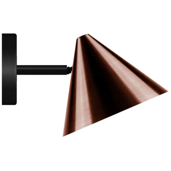 Vägglampa Tratt Micro IP20 Oxid koppar